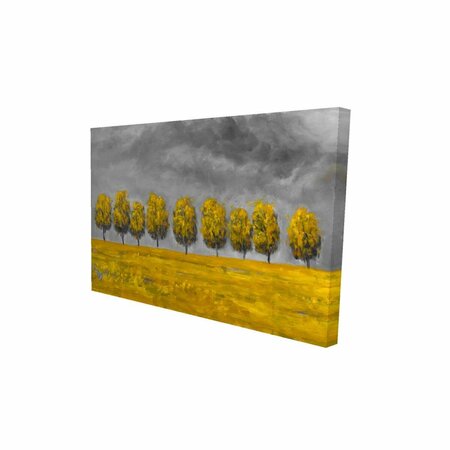 FONDO 12 x 18 in. Trees In A Field-Print on Canvas FO3328422